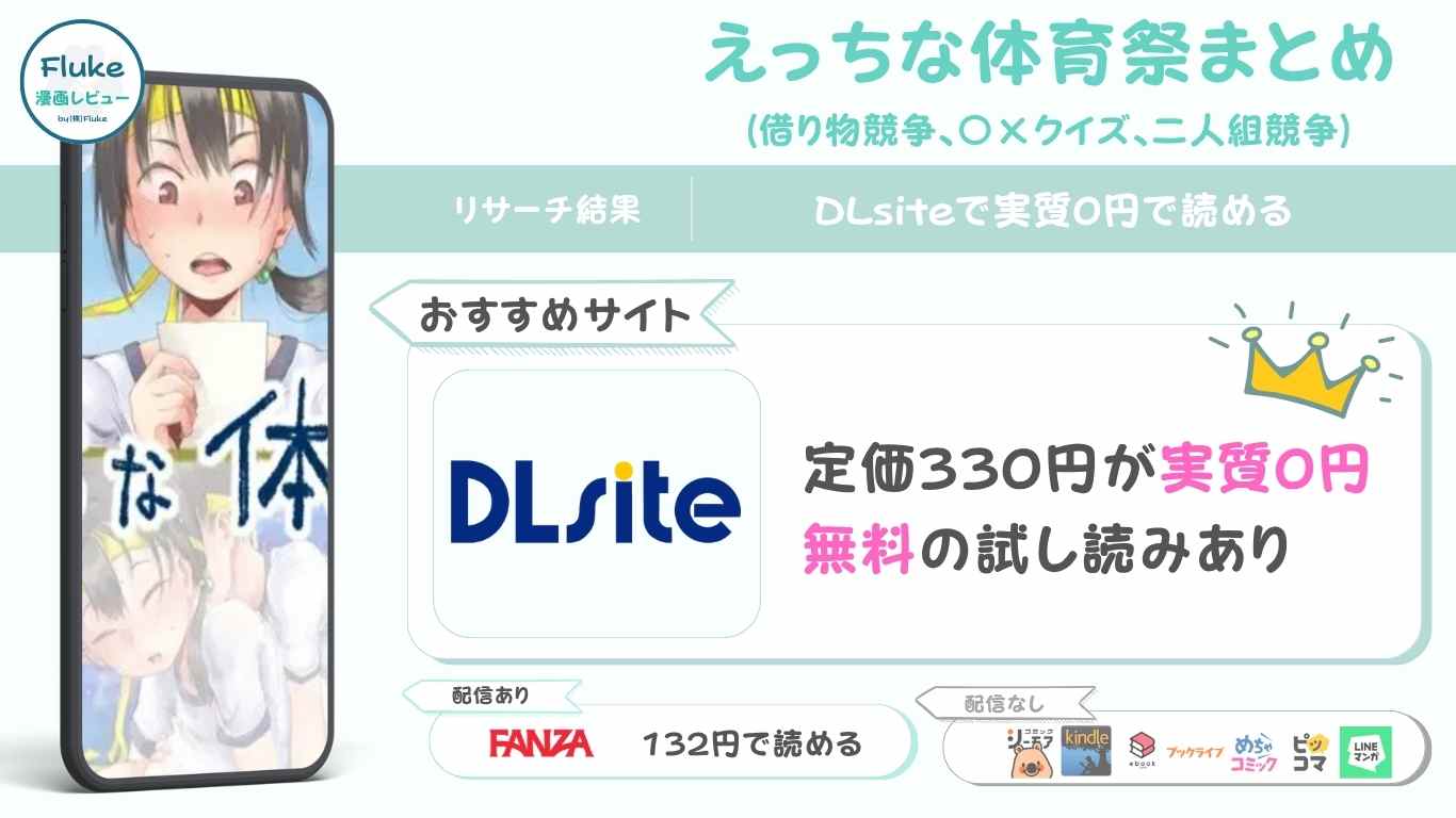 『えっちな体育祭まとめ(借り物競争、〇×クイズ、二人組競争)』の無料配信情報をリサーチ