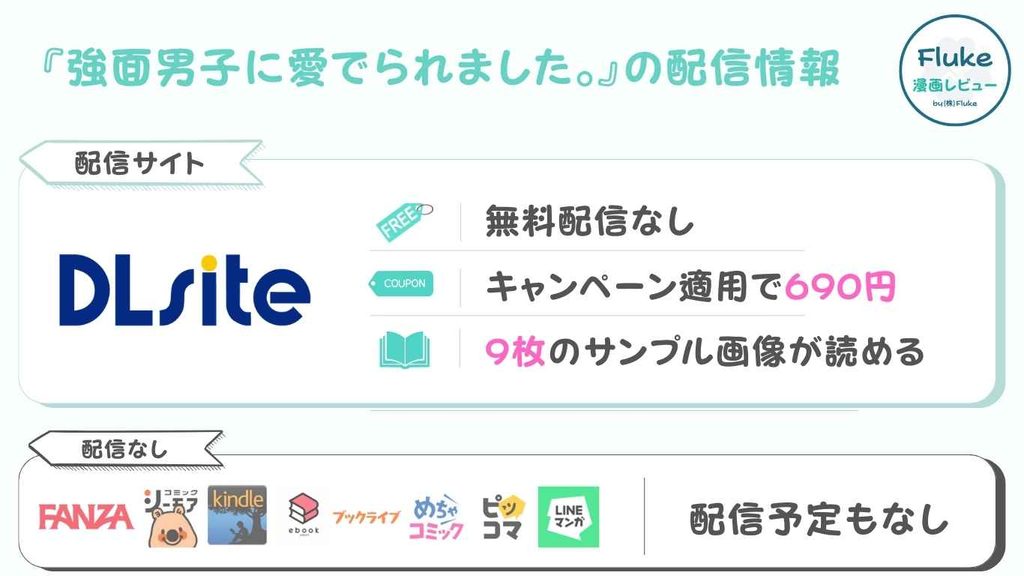『強面男子に愛でられました。』の配信情報を徹底調査