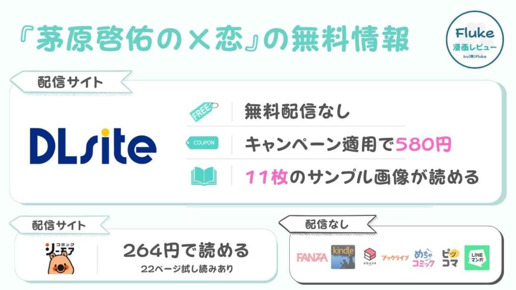 『茅原啓佑の×恋』の無料配信情報のリサーチ結果