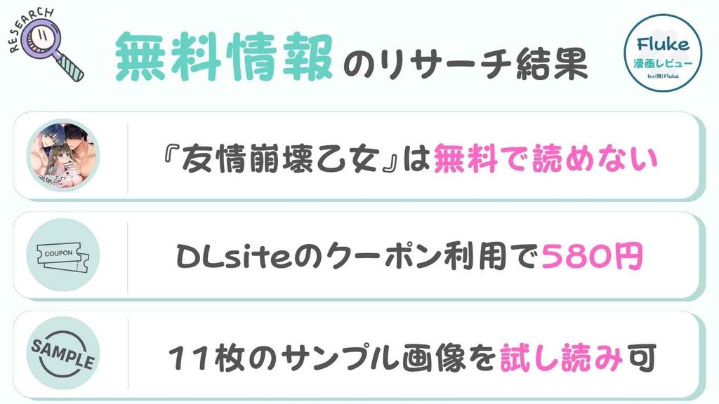 無料情報のリサーチ結果